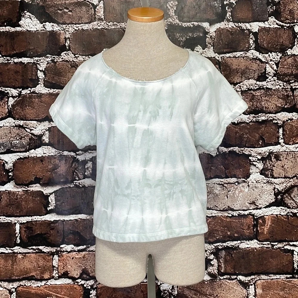 R.G. Kane T-Shirt Tie Dye Print Green White Size XS - Picture 11 of 11